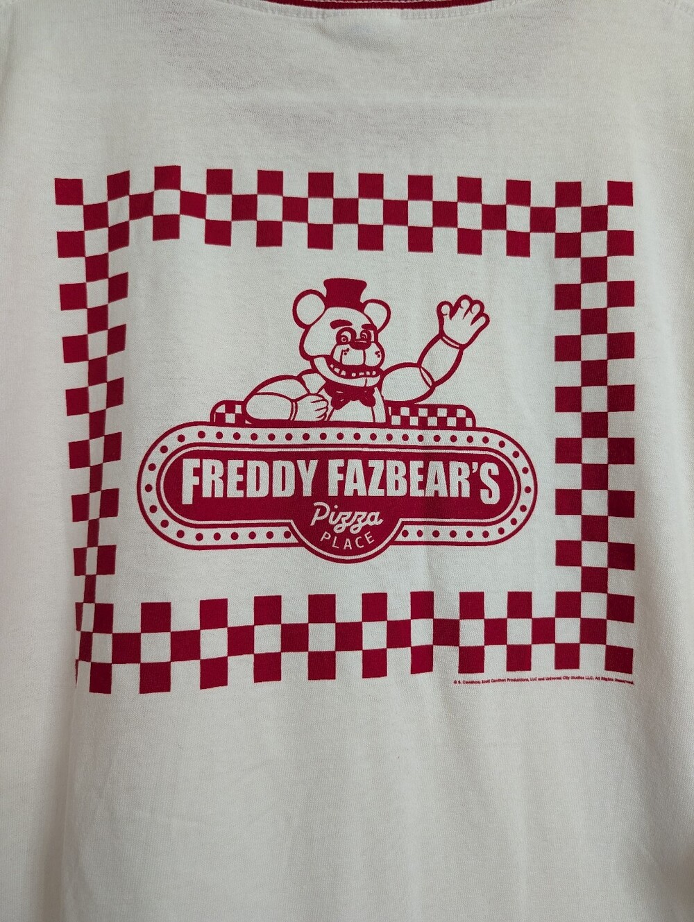 Five Nights at Freddy’s Freddy Fazbear Pizza Place Ringer Tee Size 2XL